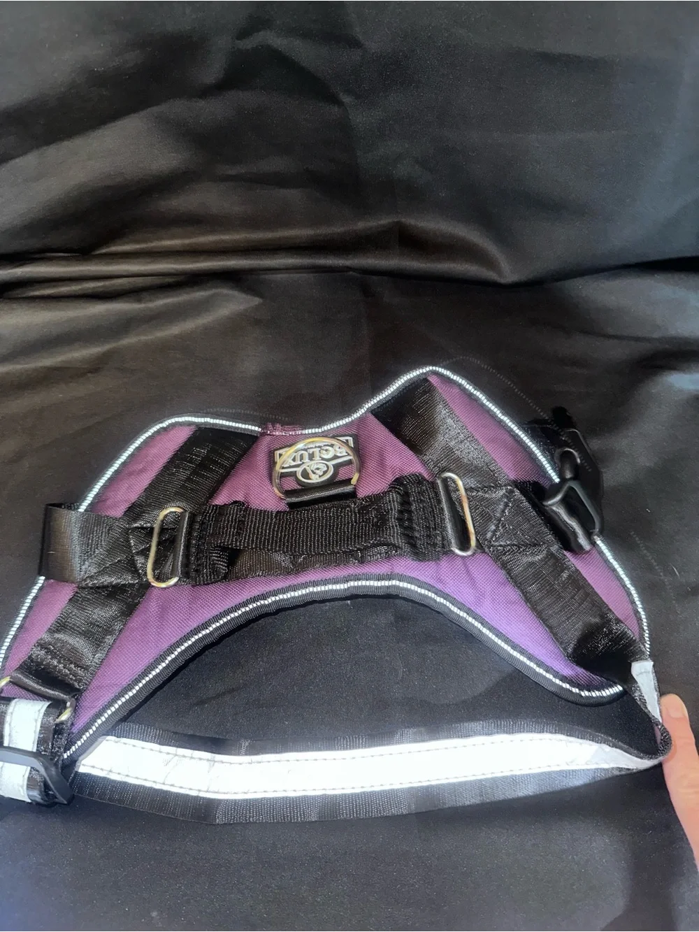 Purple No-Pull Dog Harness with Reflective Trim- New without tags